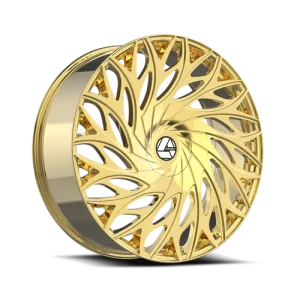 Azara – AZA-525 – Gold – 22″x8.5″ 38mm – Summer Wheels – AZA-52522853838NG